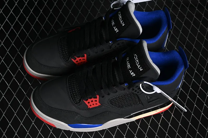 All categories Air Jordan Jordan series basketball shoes Air Jordan 4 Air Jordan 4 Retro "Lase" AJ4 Joe 4 black gray blue color FV5029-003